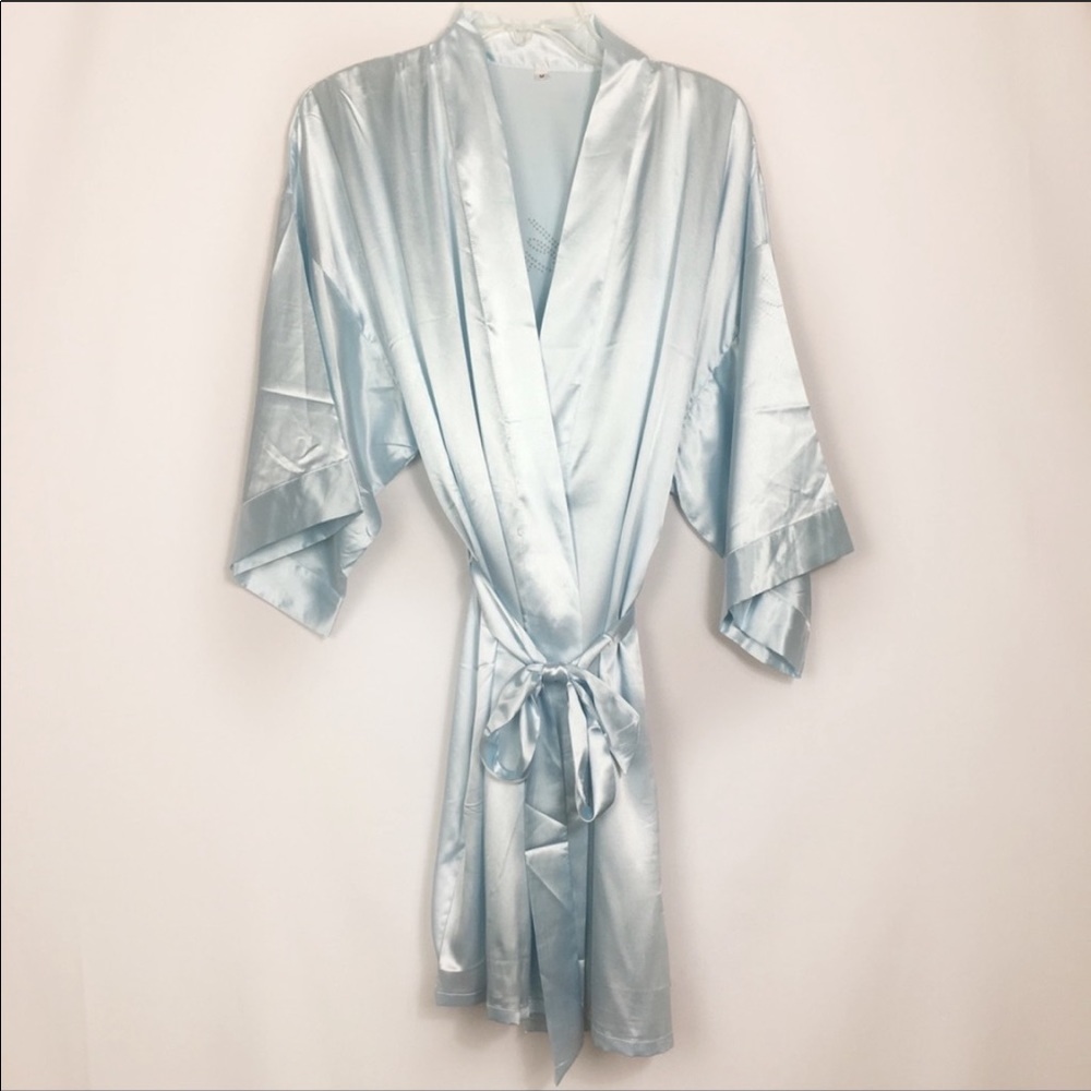 Blue bridesmaids robe